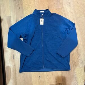 Peter Millar NWT Royal Blue Zip-Up Performance Jacket